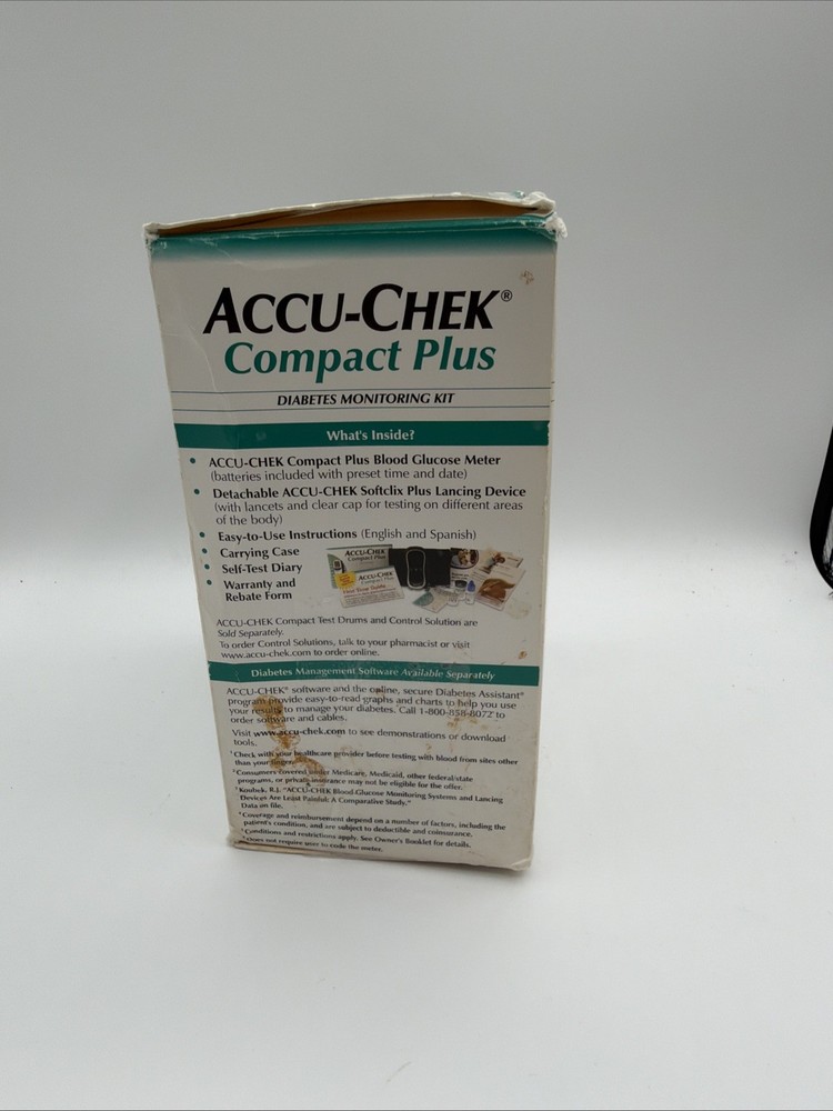 ACCU CHECK COMPACT PLUS Blood Glucose Meter With Test Strips
