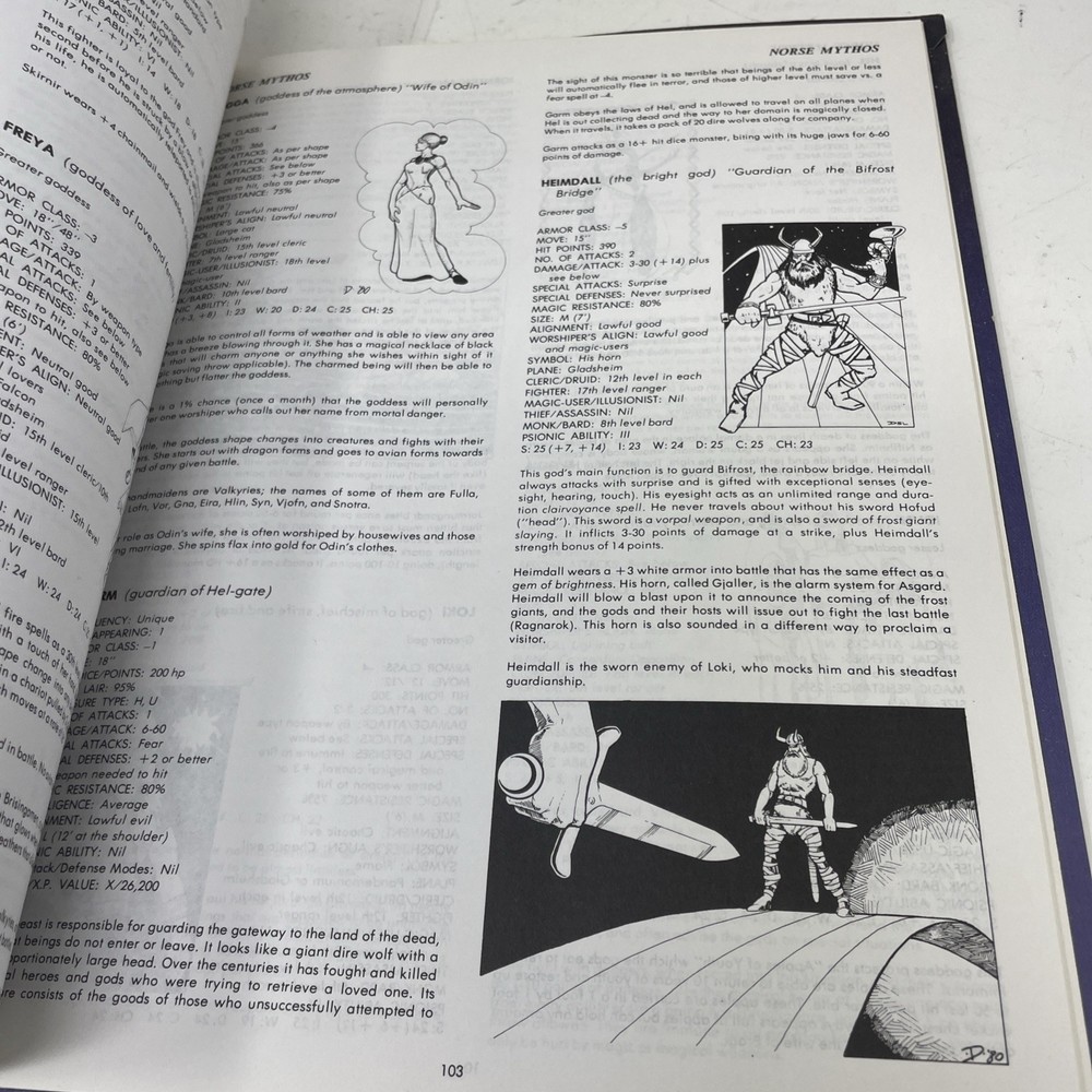 TSR Official Advanced Dungeons & Dragons Legend & Lore Book 1984