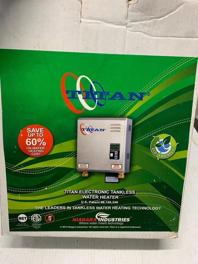 Titan Electronic Tankless Water Heater Model N-210 Volts 240 VAC OPEN BOX
