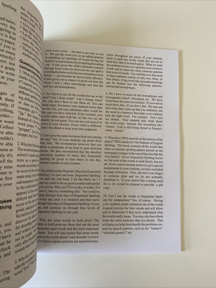 Sequential Spelling 5, Wave 3 Learning, Spelling Book