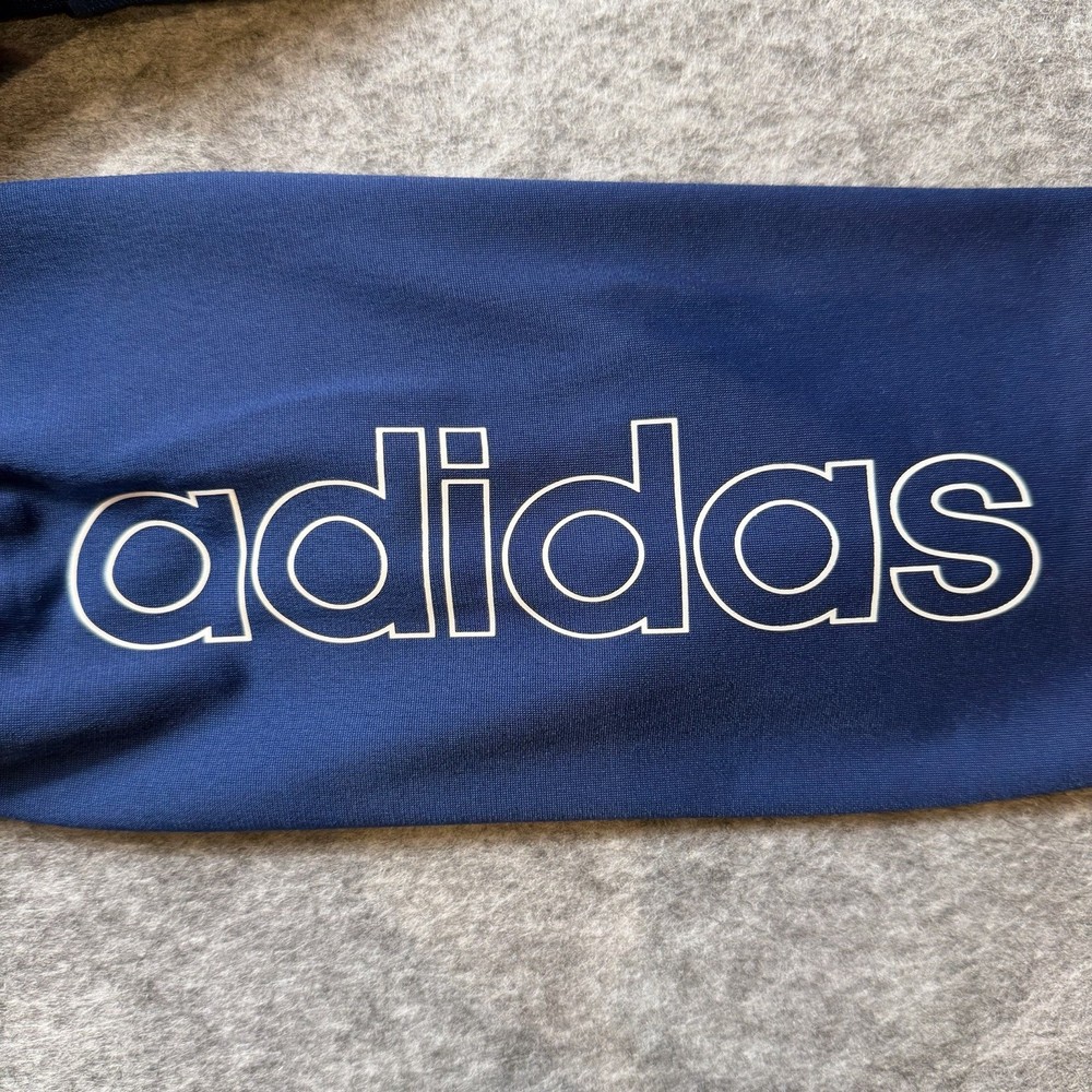 Adidas Track Jacket Linear Poly Full Zip | Men's | Blue | Medium | New with Tags