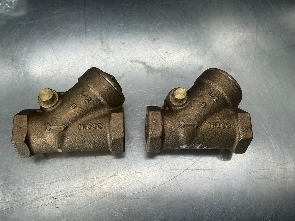 (2) Nibco Check Valves 1/2"