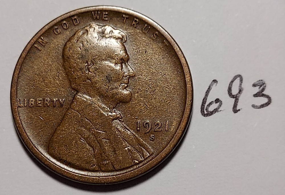 1921-S Lincoln Wheat Cent   #693