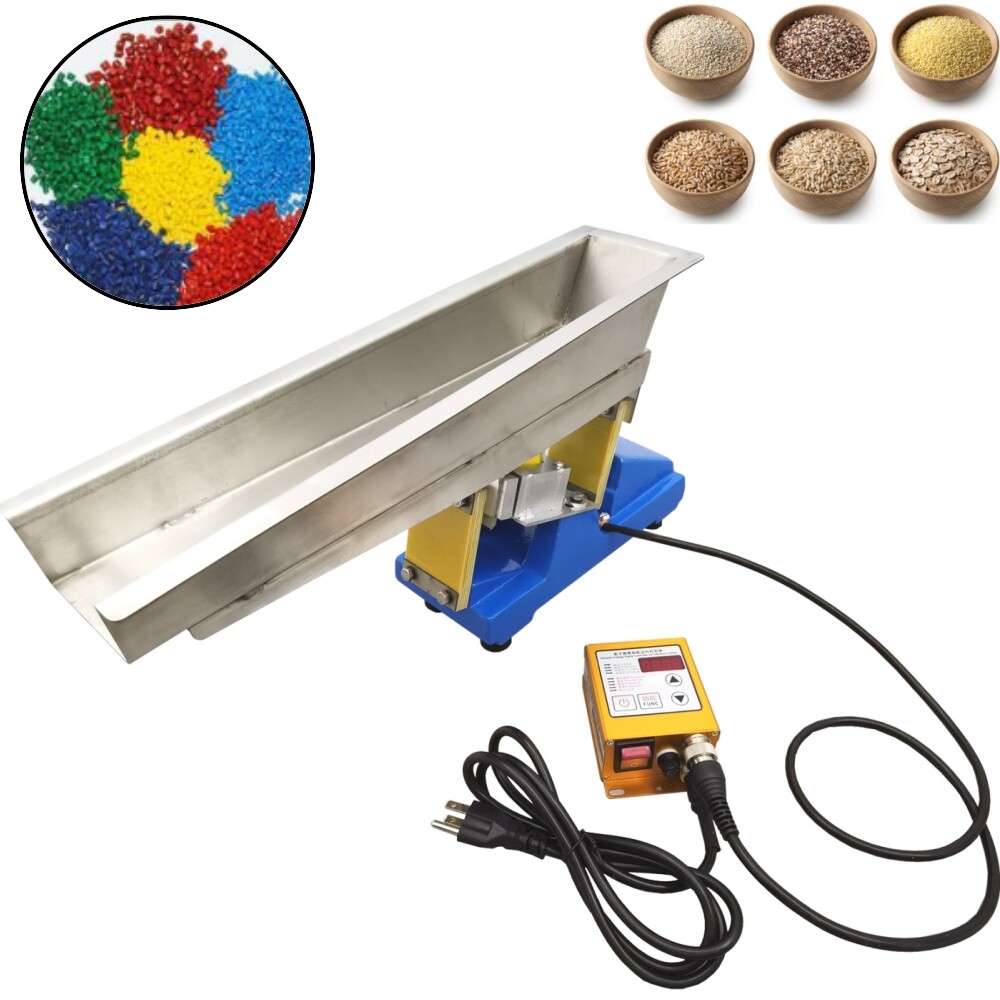 110V Small Vibrating Feeder Machine Shaking Feeding Electromagnetic 1T/h 60Hz