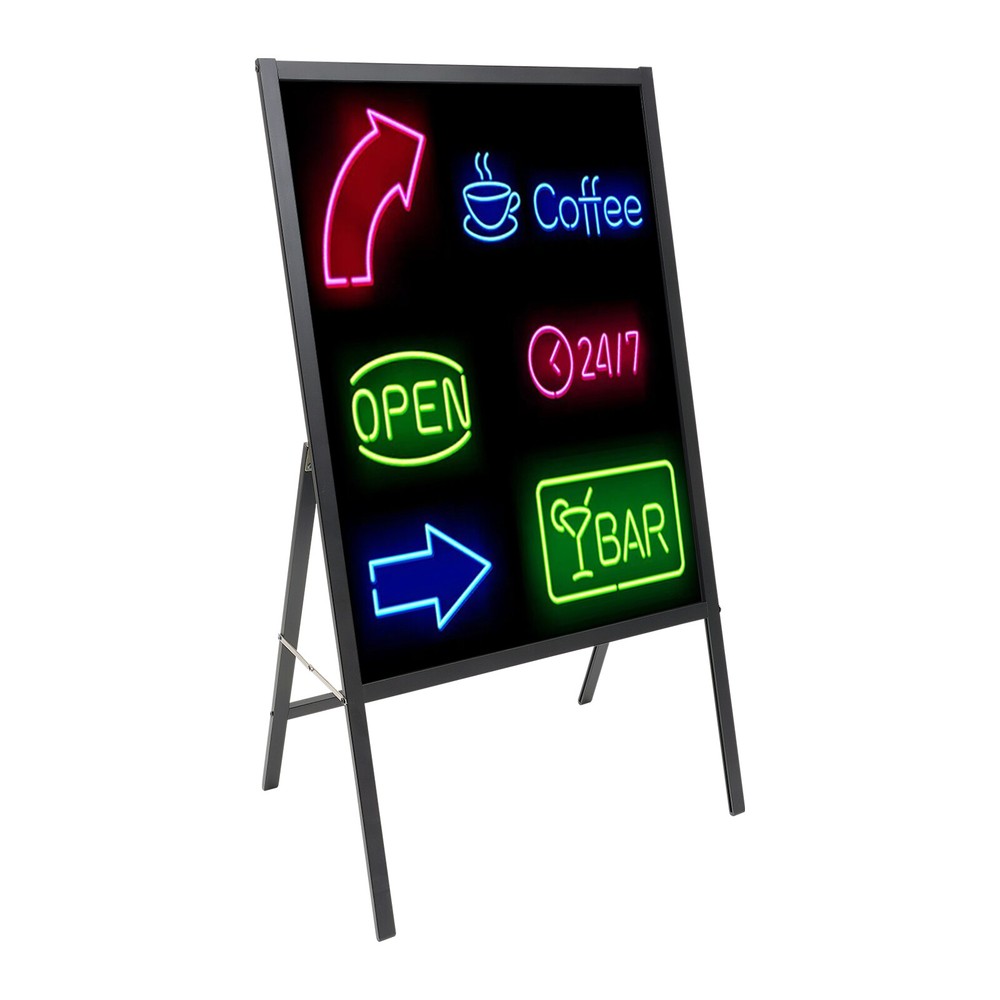 LED Message Writing Board Illuminated Erasable Lighted Chalkboard Menu Sign New