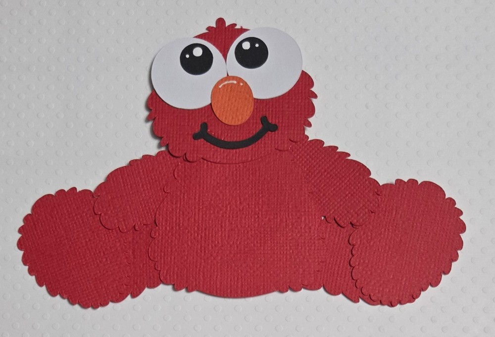 Elmo Sitting Inspired. Scrapbook, Card making Paper Piecing
