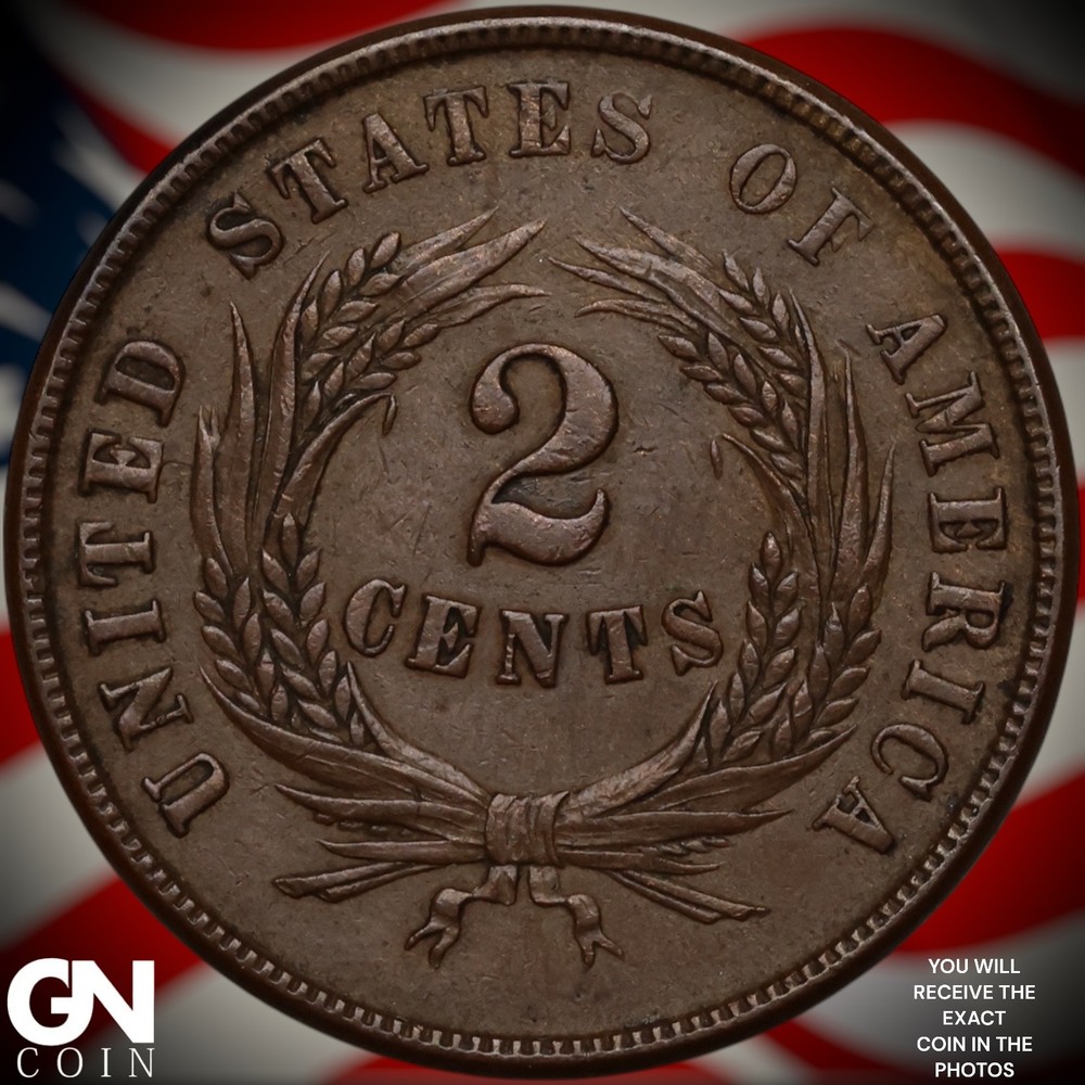 1864 2 Cent Piece A5328