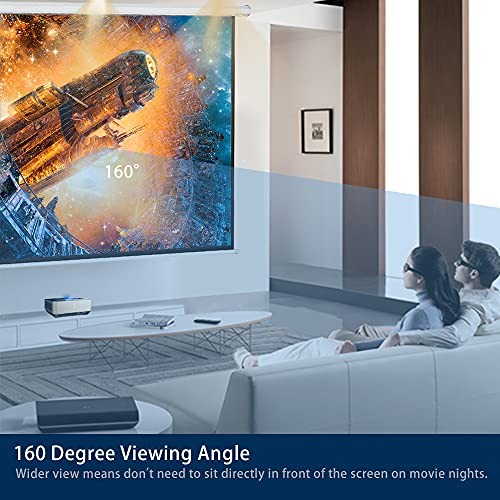 110" Motorized Projector Screen Electric Diagonal Automatic 110"(16:9) White