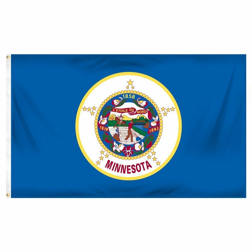 Minnesota  3' x 5' Indoor Polyester Flag