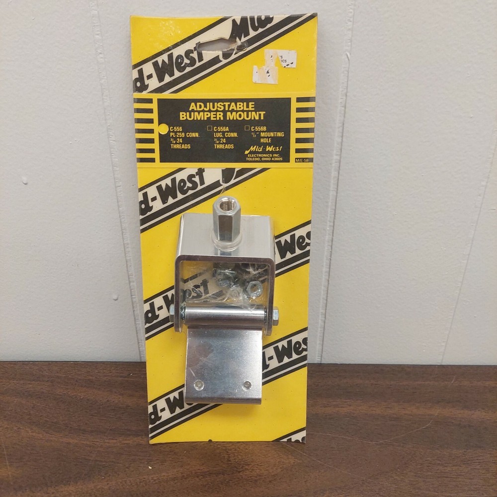 MidWest C-556 PL-259 connect 3/8-24 threads adjustable bumper mount new