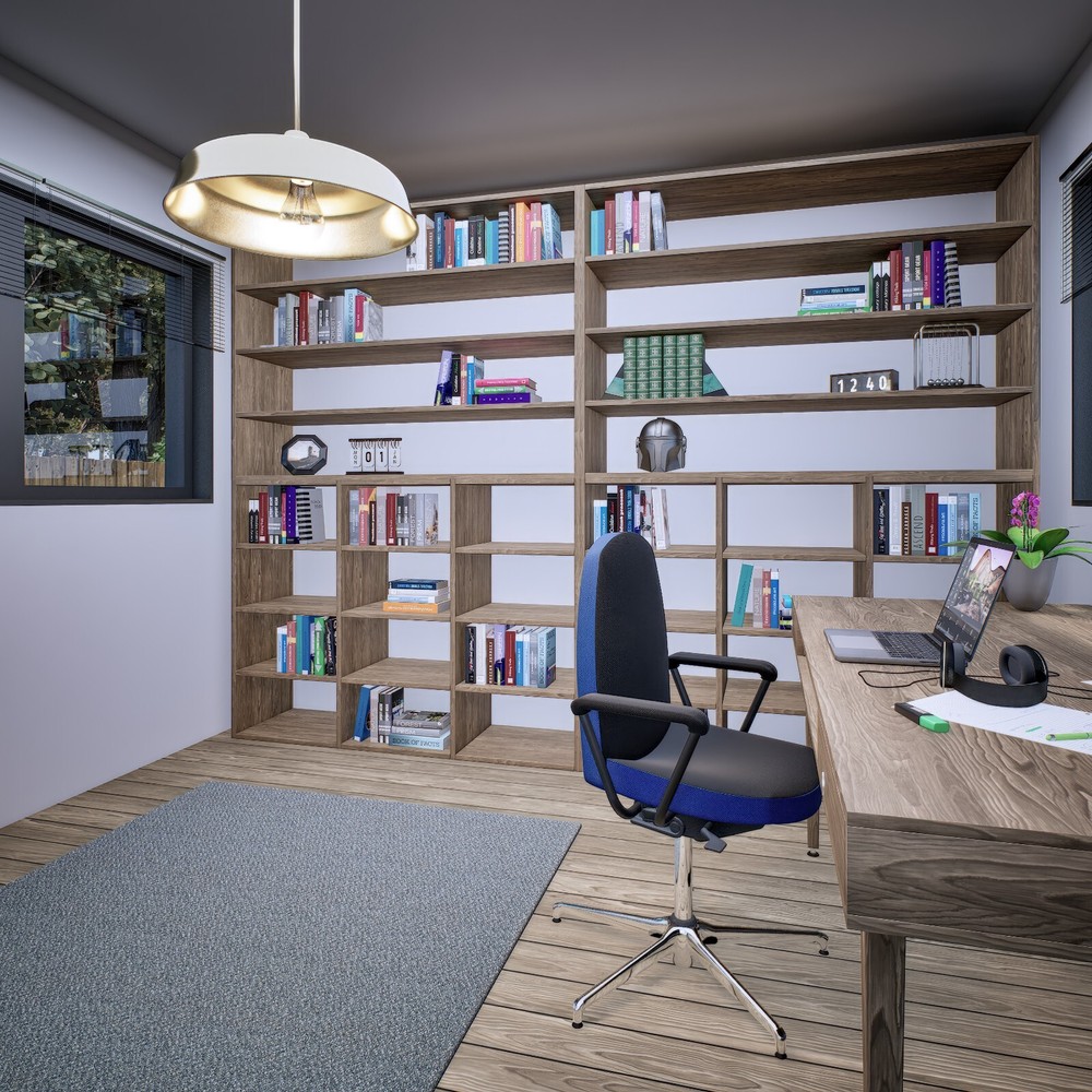 Small Cabin Plan, Tiny Office Plan, 12x12 Small Office Plan, Hard Copy