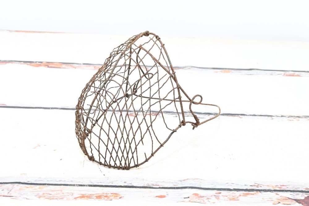 Antique Muzzle Farm Fresh Primitive Wire Calf Muzzle Cribber Weaner Rustic Count