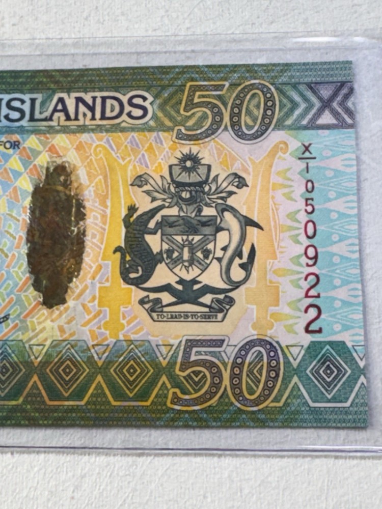 2013 Solomon Island $ 50 Banknote P# 35