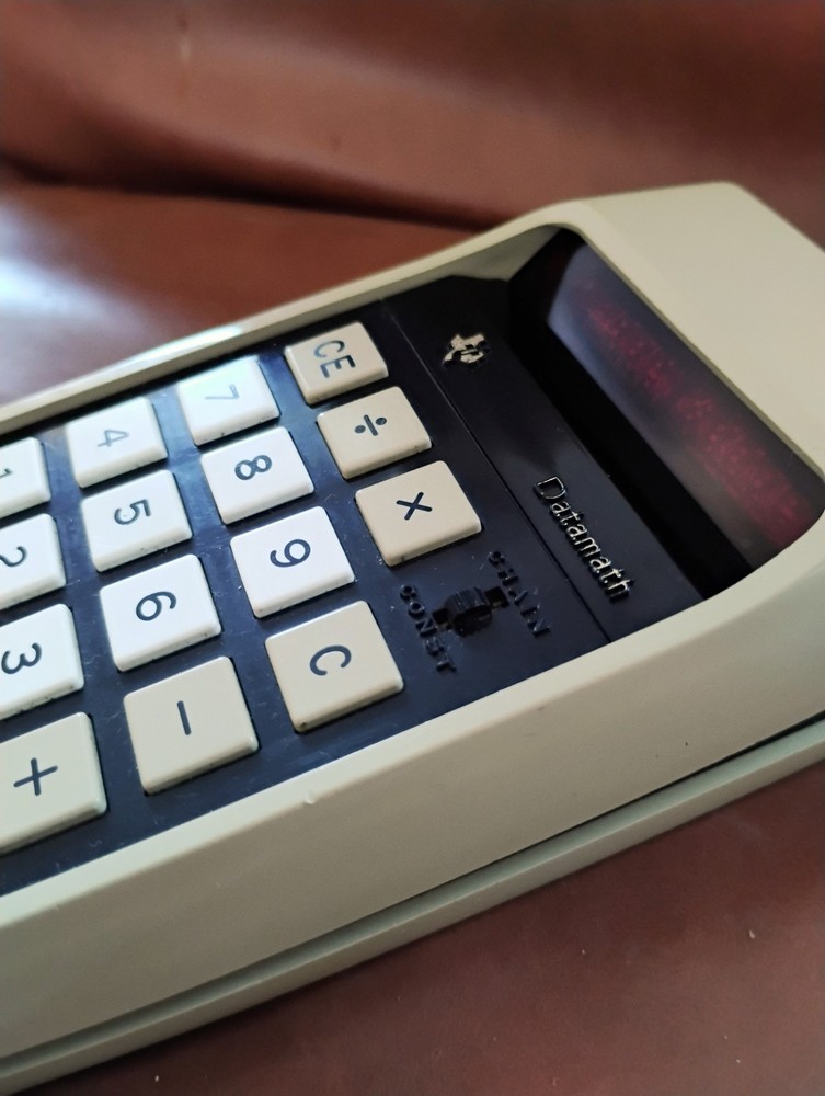 Texas Instruments Datamath Vintage Calculator LED Display