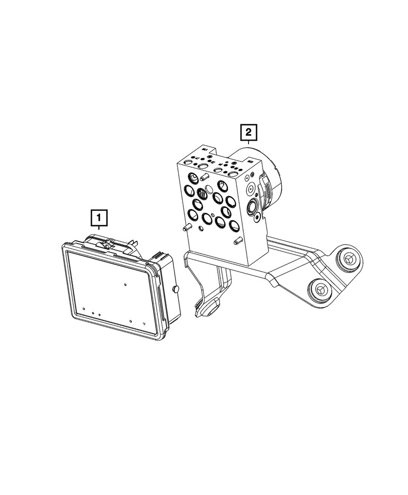 Genuine Mopar Anti-Lock Brake System Module 68728726AA