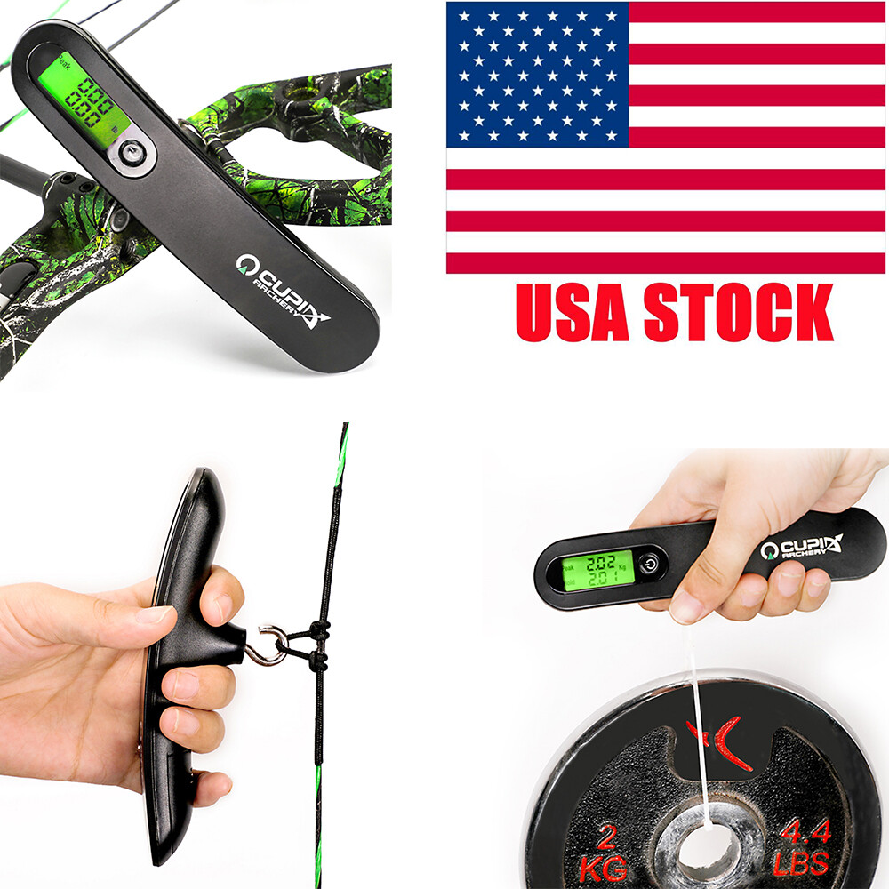 0-110lbs Archery Tool Bow Scale Draw Weight Compound Recurve Bow Peak