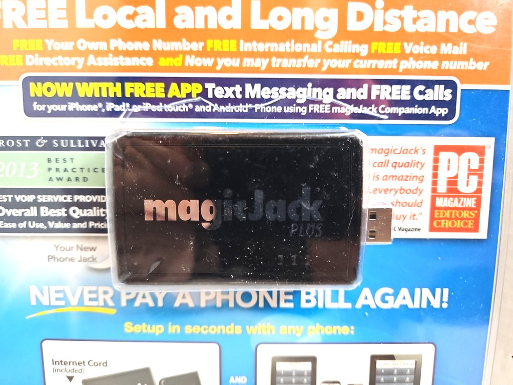 Magic Jack Plus Free Local Long Distance Calling Telephone Unit