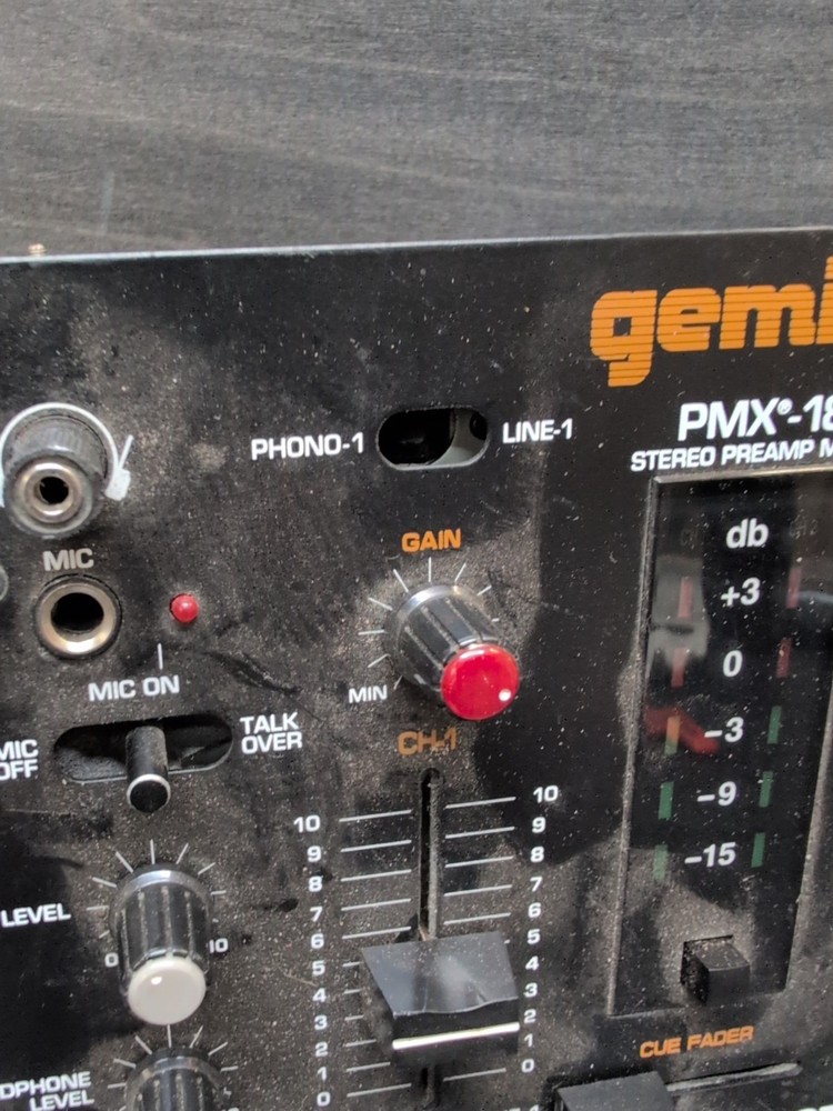 Gemini PMX-18 Preamp Mixer DJ Audio Console