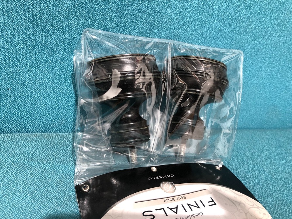 New Cambria Premier Finials Satin Black