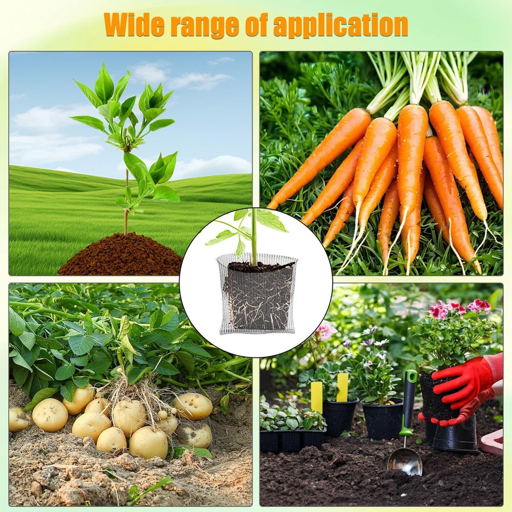 4 PCS Gopher Baskets 3 Gallon Stainless Steel Root Guard Wire Mesh Cage
