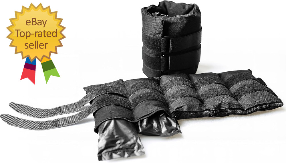 Adjustable Ankle Weights |10-20Lb Pair | Black