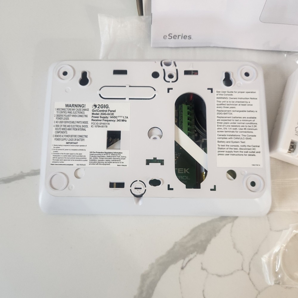 2GIG GC2e Security & Control Panel, 5" Touch Screen, Z-Wave Plus, Two-Way Voice