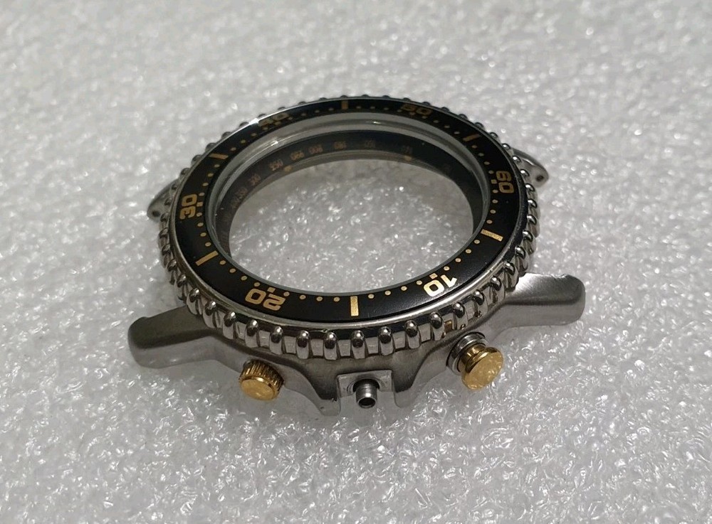 SEIKO Chronograph Watch Case SDW317J Without Bottom Closure