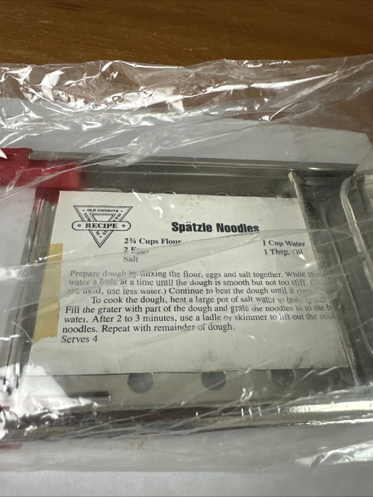 Norpro Grater - Spaetzle Maker New In Packaging