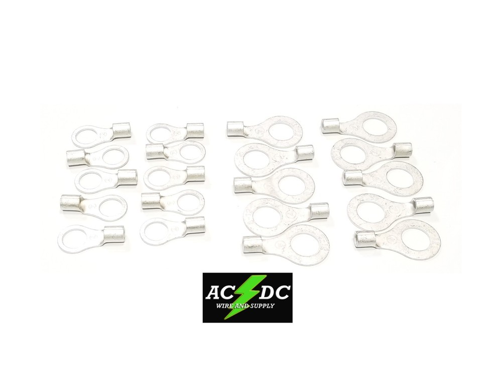 10' TINNED Copper Ground Strap Cable KIT + DIY Terminal Kit 3/8" FLAT Braid Wire