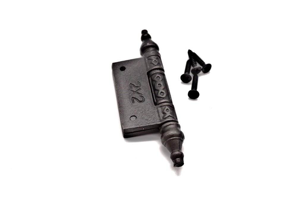 2 x 2 Cast Iron Hinge Forged Iron Hinge Victorian Hinge Hinge Cabinet Hinge Each