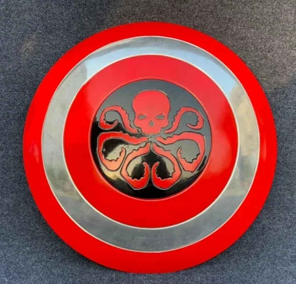 Captain America Shield 18'' Marvels Hydra Octopus Shield Authentic Prop Replica