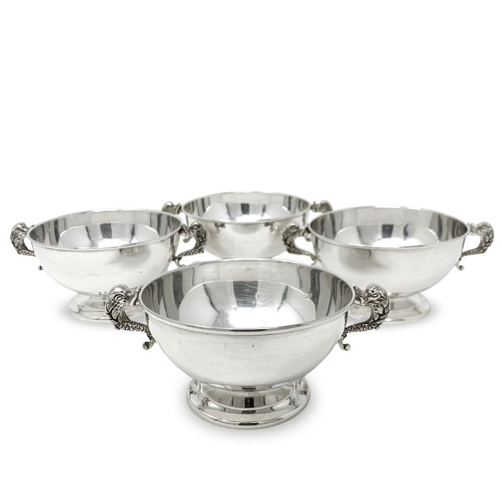 Casa Weil Sterling Dolphin Wedding Bowls (4)