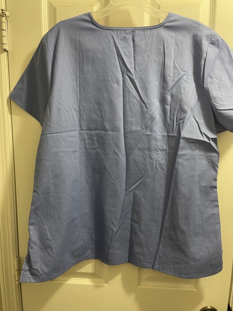new 2Xl adar scrub set ciel blue