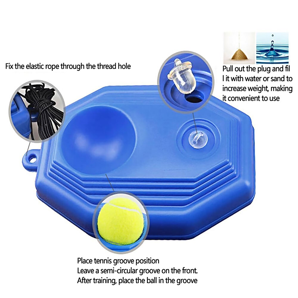 High Quality Durable Sturdy Tennis Rebound Training Base Device with String Ball