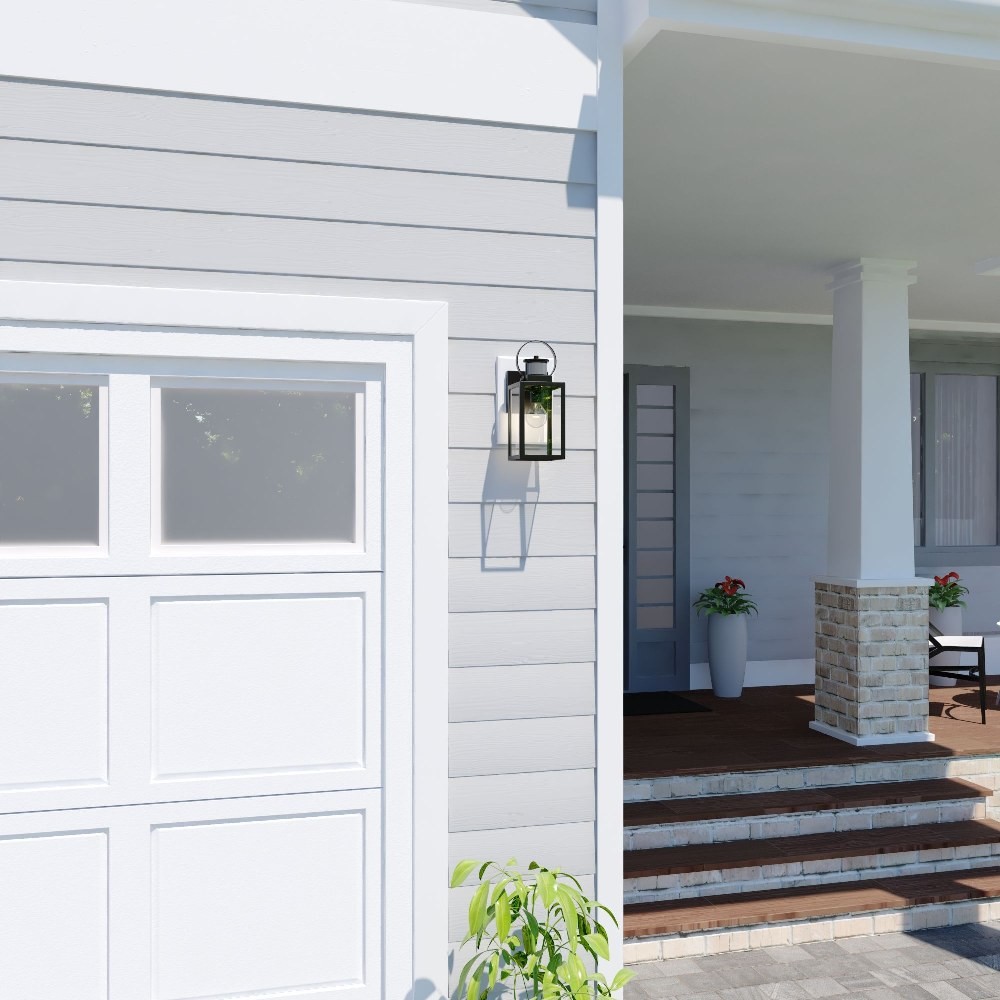 Medinah 1-Light Outdoor Motion Sensor in Transitional and Rectangular Style