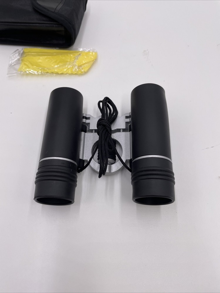 New Optics Binocular 8x21 Black Binoculars Binoculars + Case