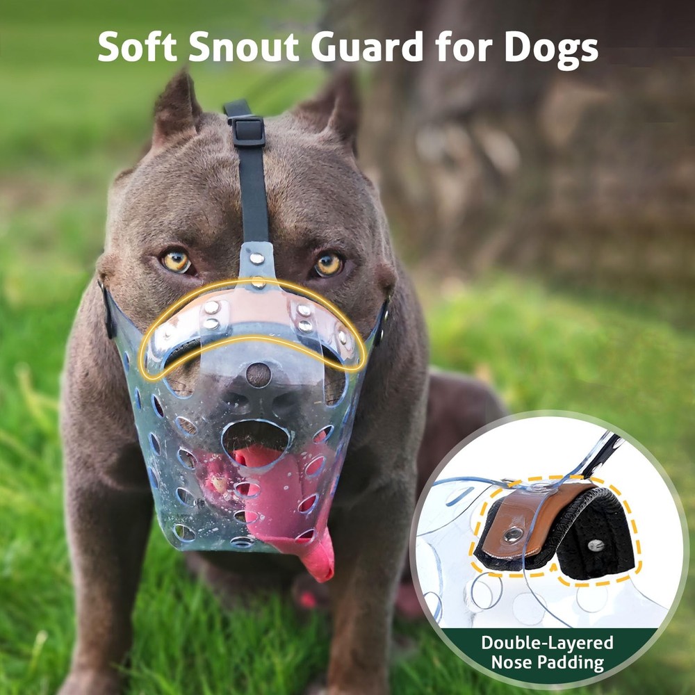 Pitbull Muzzle Basket Muzzle for Large Dogs Rottweiler to Prevent Biting Chew