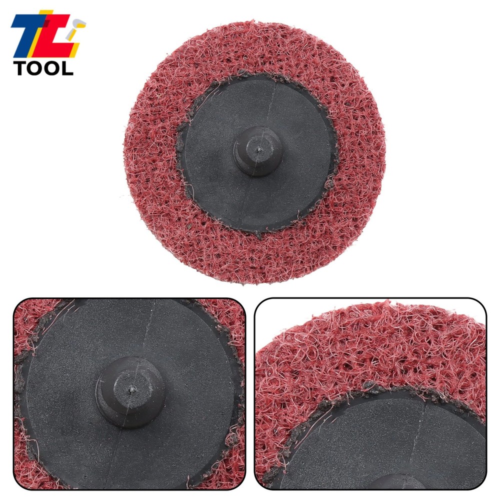 25 Pack Surface Conditioning Quick Change Discs 2" Red Medium Prep Pad Discs