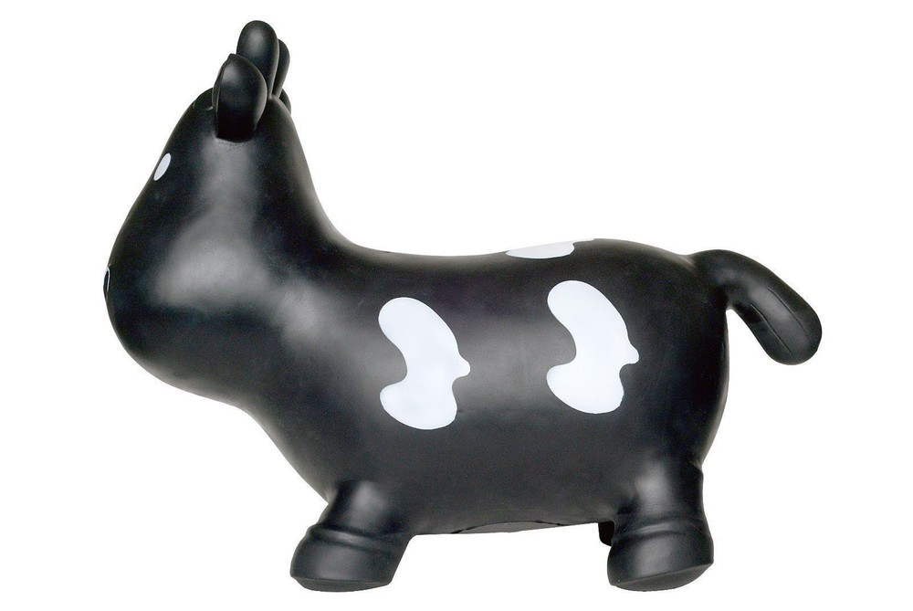 Black Cow Bouncy Hopper Toy