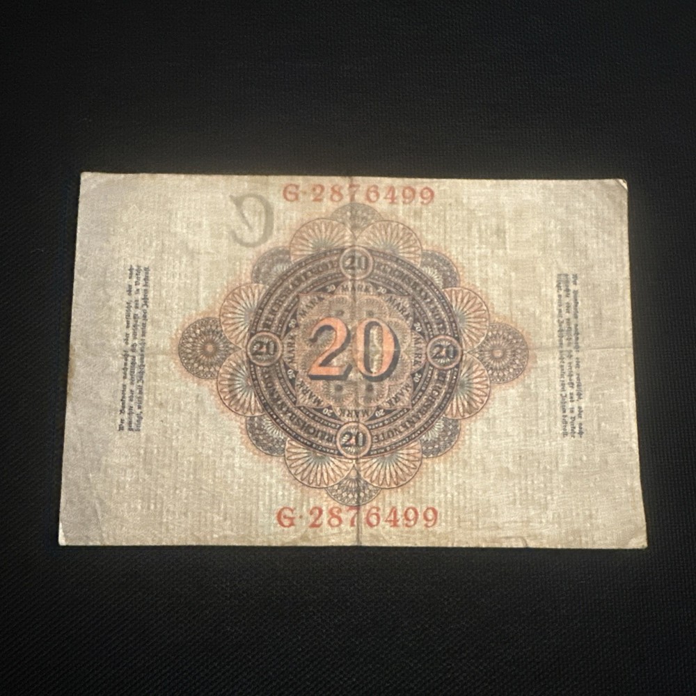Banknote, Germany, 20 Mark, 1910