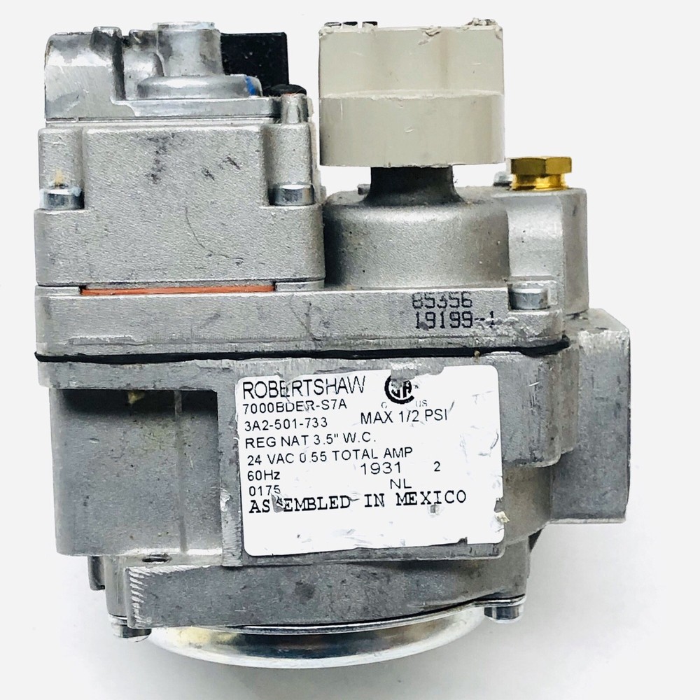 ROBERTSHAW #7000BDER-S7A GAS VALVE 24V PILOT 3A2-501-733 24VAC