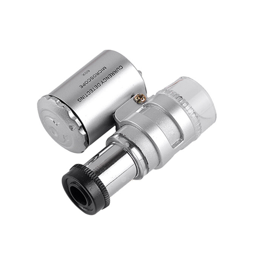 1PC Currency microscope 60x microscope with LED light 60x