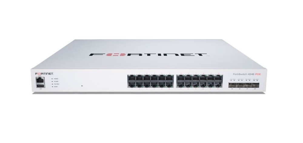Fortinet FortiSwitch 424E-FPOE Layer 2/3 Network Switch (used)