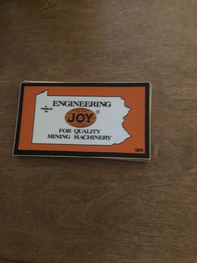 joy coal mining stickers Item 5