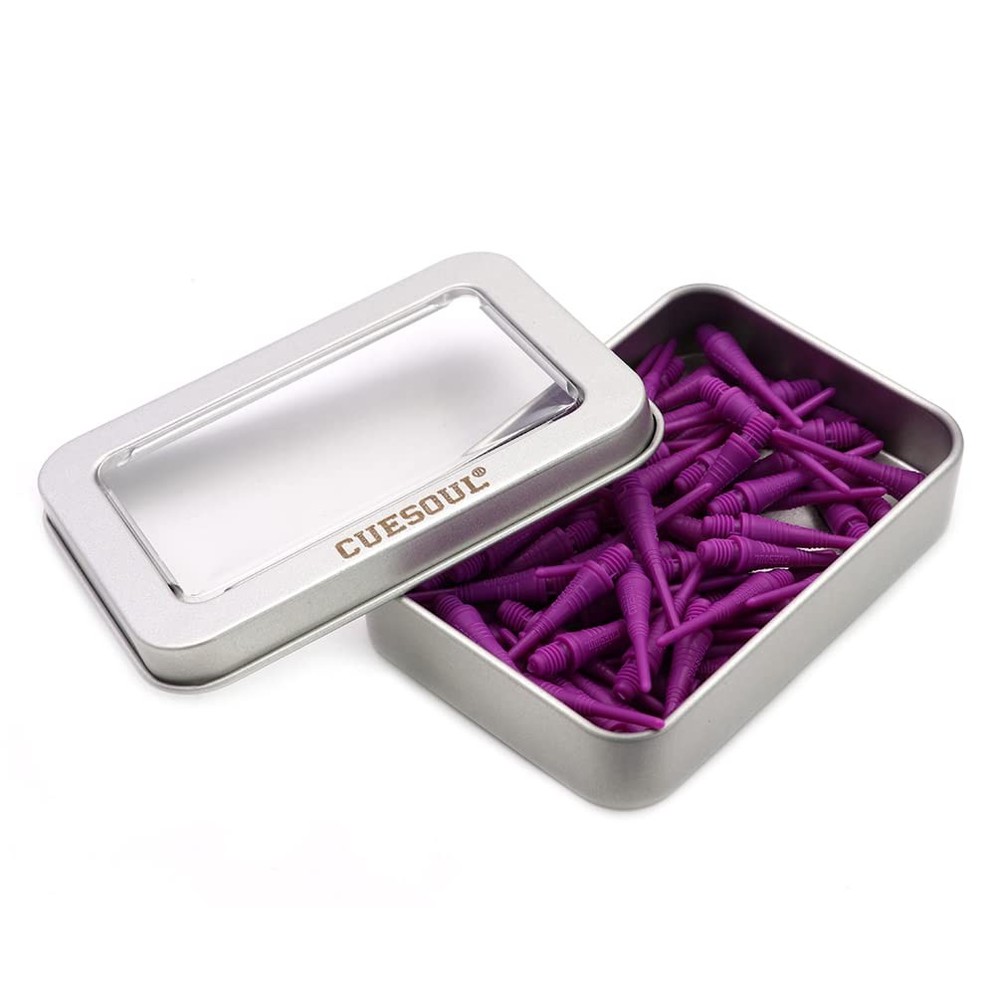 Purple Soft Tip Points 100 Pieces for Soft Tip Darts