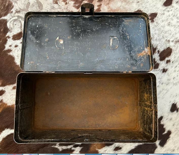 old metal trunk