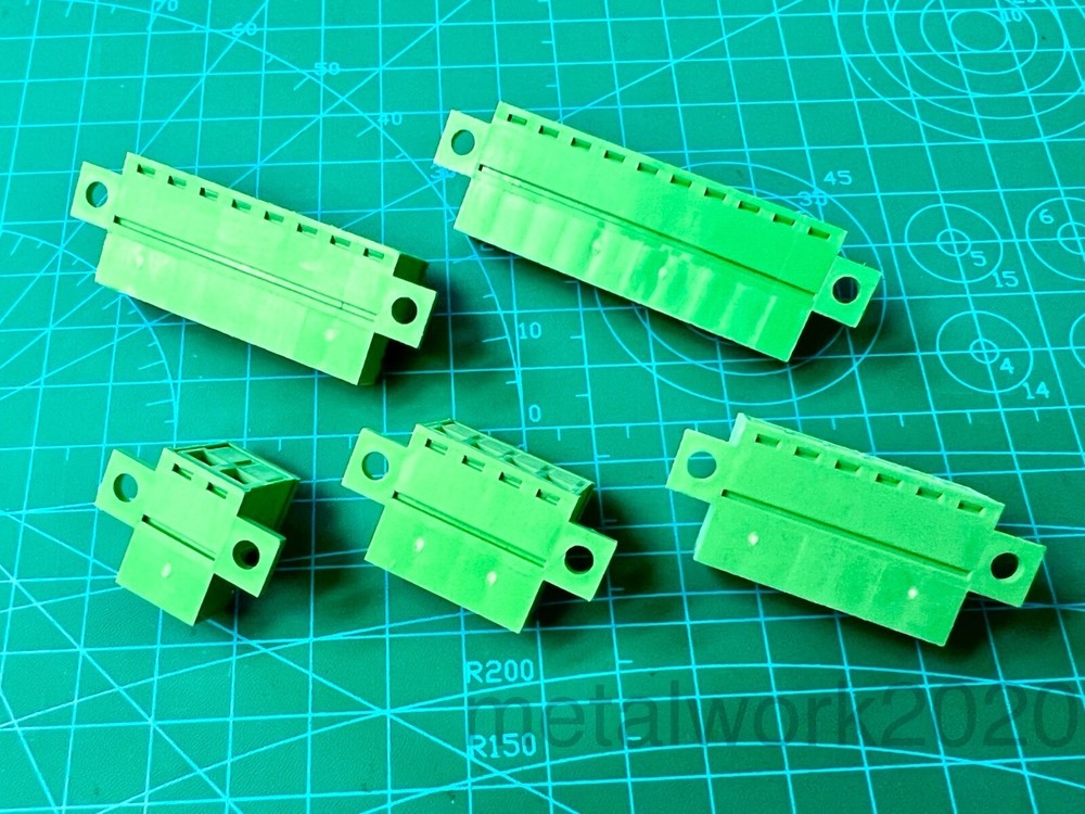 Flat Surface/Panel Mount Phoenix Style 5.08mm Pluggable Terminal Block, Male