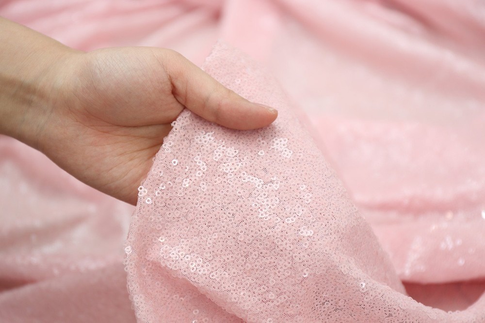 Sequin Tablecloth Sequin Table Overlay Square 50"x50" Pink