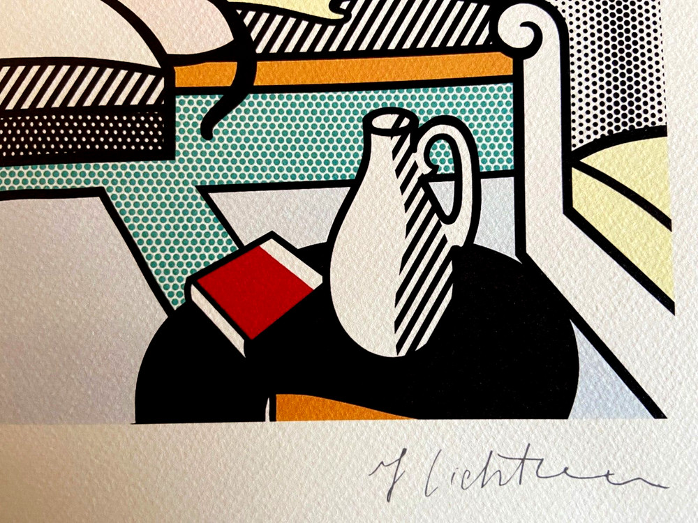 Roy Lichtenstein Lithograph Original Signed Numbered (Jasper Johns)