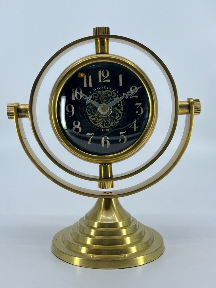 Uttermost Almonzo Table Clock (9PYVM)  06430Table Clock Desk Clock Mantel MODERN